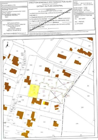 Terrain a batir a vendre Ploudalmézeau 29830 Finistère 547 m2  111126 euros