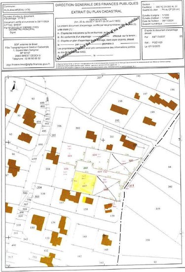 Terrain a batir a vendre Ploudalmézeau 29830 Finistère 501 m2  101901 euros