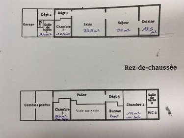 Maison a vendre Villedieu-sur-Indre 36320 Indre 126 m2 5 pièces 139000 euros