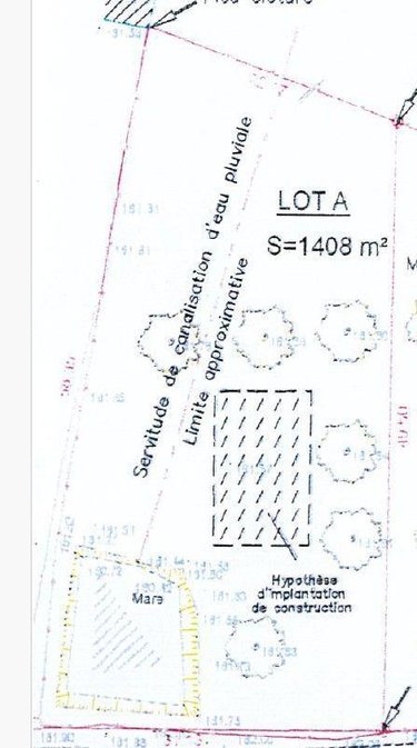 Terrain a batir a vendre Roman 27240 Eure 1408 m2  32000 euros