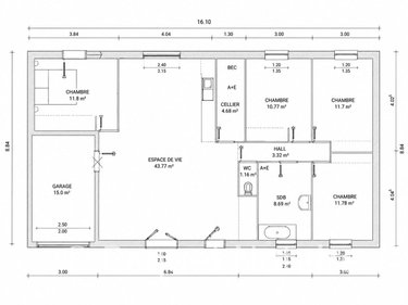 Maison a vendre Condren 02700 Aisne 107 m2 7 pièces 212000 euros