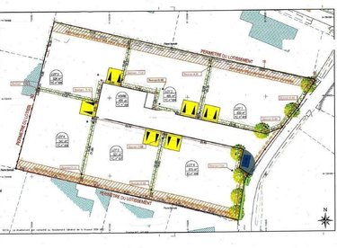 Terrain a batir a vendre Ploudalmézeau 29830 Finistère 600 m2  121700 euros