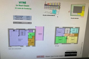 Maison a vendre Vitré 35500 Ille-et-Vilaine 82 m2 4 pièces 257294 euros