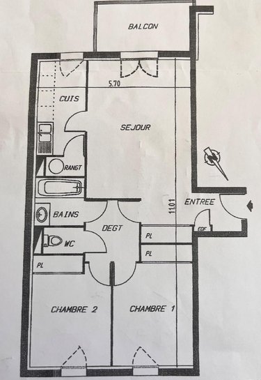 Appartement a vendre Fismes 51170 Marne 62 m2 3 pièces 90000 euros