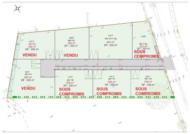 Terrain a batir a vendre Ligné 44850 Loire-Atlantique 454 m2  115770 euros