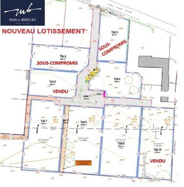 Terrain a batir a vendre Mouzeil 44850 Loire-Atlantique 626 m2  74880 euros