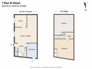 Maison a vendre La Roche-Posay 86270 Vienne 89 m2 3 pièces 75600 euros