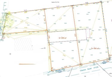 Terrain a batir a vendre Bains-sur-Oust 35600 Ille-et-Vilaine 890 m2  55120 euros