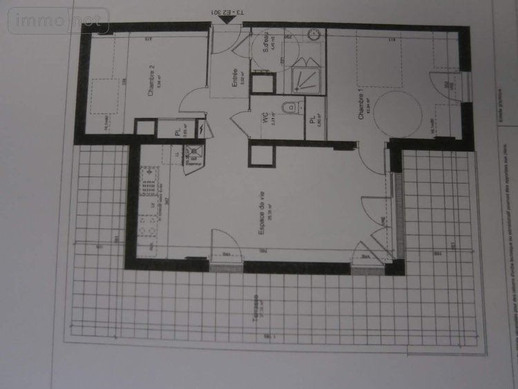 Location appartement Saint-Gilles 35590 Ille-et-Vilaine 61 m2 3 pièces 669 euros