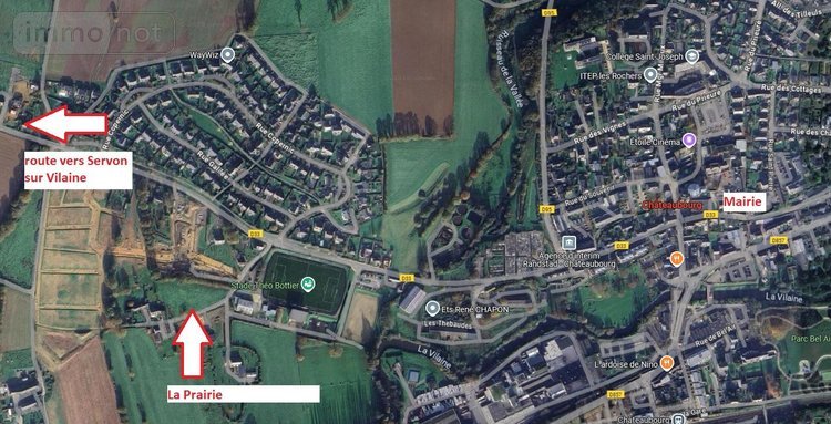 Terrain a batir a vendre Châteaubourg 35220 Ille-et-Vilaine 385 m2  99000 euros