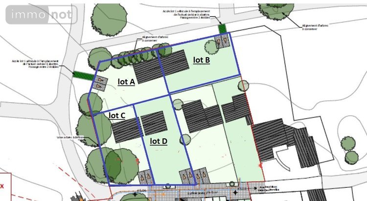 Terrain a batir a vendre Châteaubourg 35220 Ille-et-Vilaine 551 m2  145000 euros