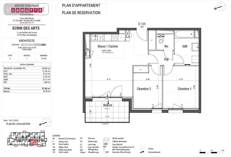 Appartement a vendre Bain-de-Bretagne 35470 Ille-et-Vilaine 40 m2 2 pièces 146000 euros