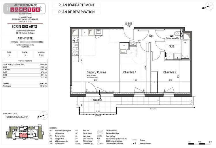 Appartement a vendre Bain-de-Bretagne 35470 Ille-et-Vilaine 40 m2 2 pièces 146000 euros