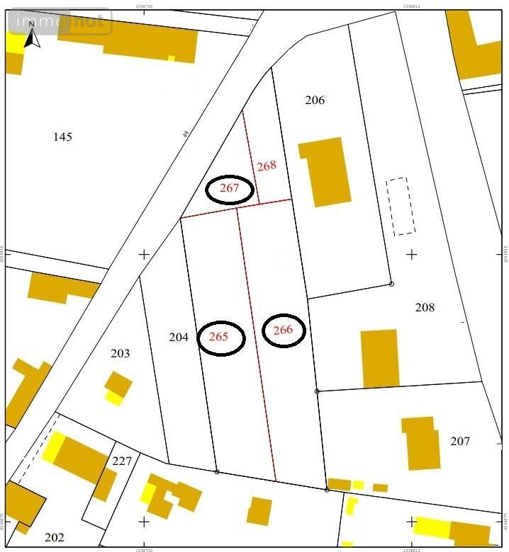 Terrain a batir a vendre Montlouis-sur-Loire 37270 Indre-et-Loire 830 m2  141500 euros