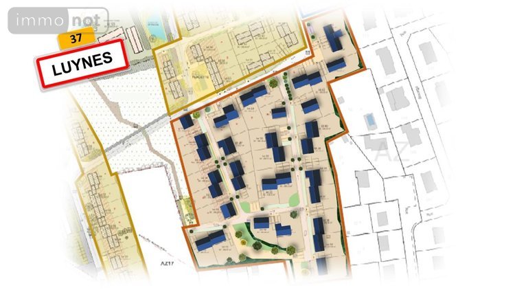 Terrain a batir a vendre Luynes 37230 Indre-et-Loire 269 m2  76350 euros