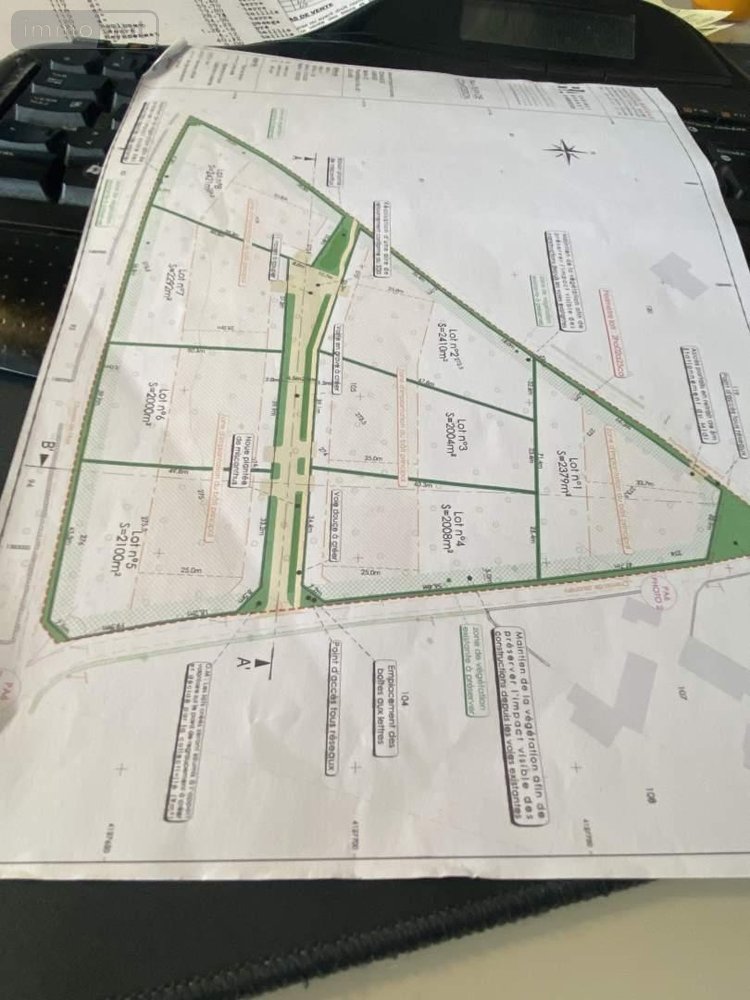 Terrain a batir a vendre Lalbenque 46230 Lot 2004 m2  55096 euros