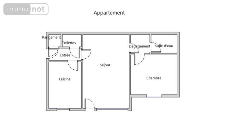 Appartement a vendre Cherbourg-en-Cotentin 50100 Manche 50 m2 2 pièces 110580 euros