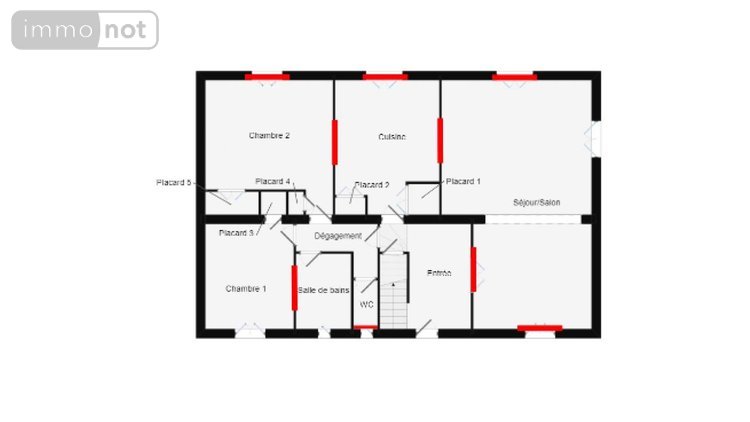 Maison a vendre Cherbourg-en-Cotentin 50100 Manche 140 m2 6 pièces 219360 euros
