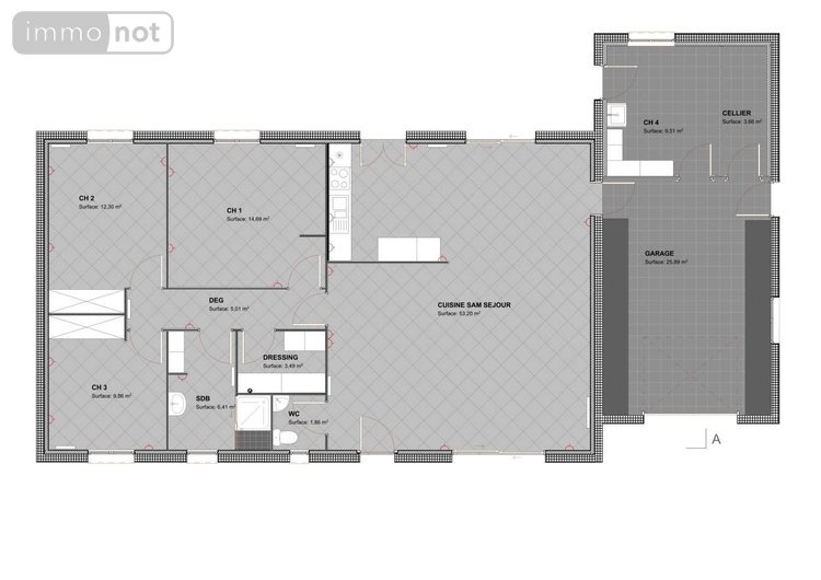 Maison a vendre Quinçay 86190 Vienne 116 m2 5 pièces 245000 euros