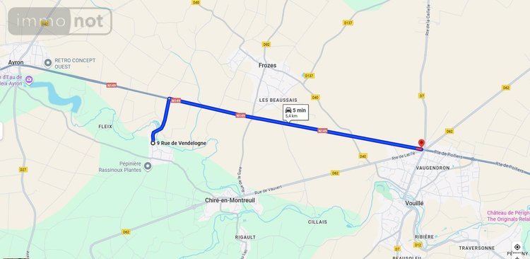 Terrain a batir a vendre Chiré-en-Montreuil 86190 Vienne 1700 m2  44000 euros