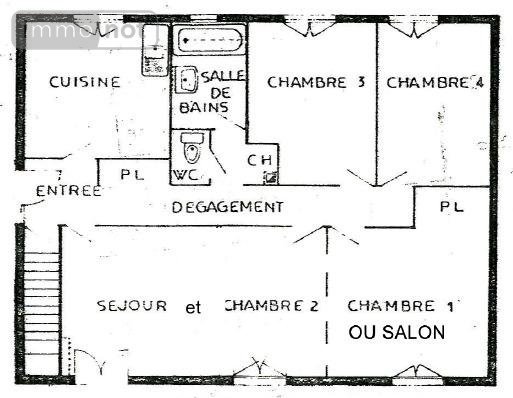 Maison a vendre Boivre-la-Vallée 86470 Vienne 92 m2 5 pièces 135000 euros