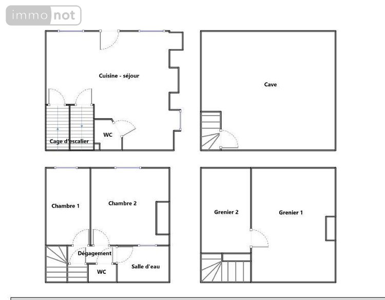 Maison a vendre Beaumont-sur-Sarthe 72170 Sarthe 49 m2 3 pièces 42880 euros