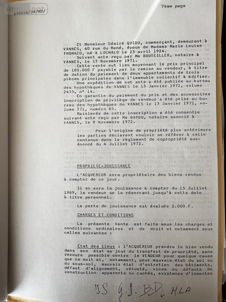 Appartement a vendre Vannes 56000 Morbihan 91 m2 4 pièces 301443 euros