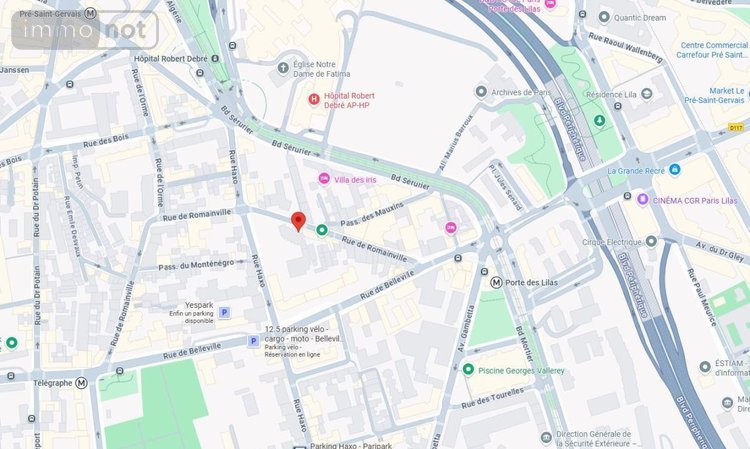 Garage et parking a vendre Paris 19e arrondissement 75019 Paris 12 m2  15000 euros