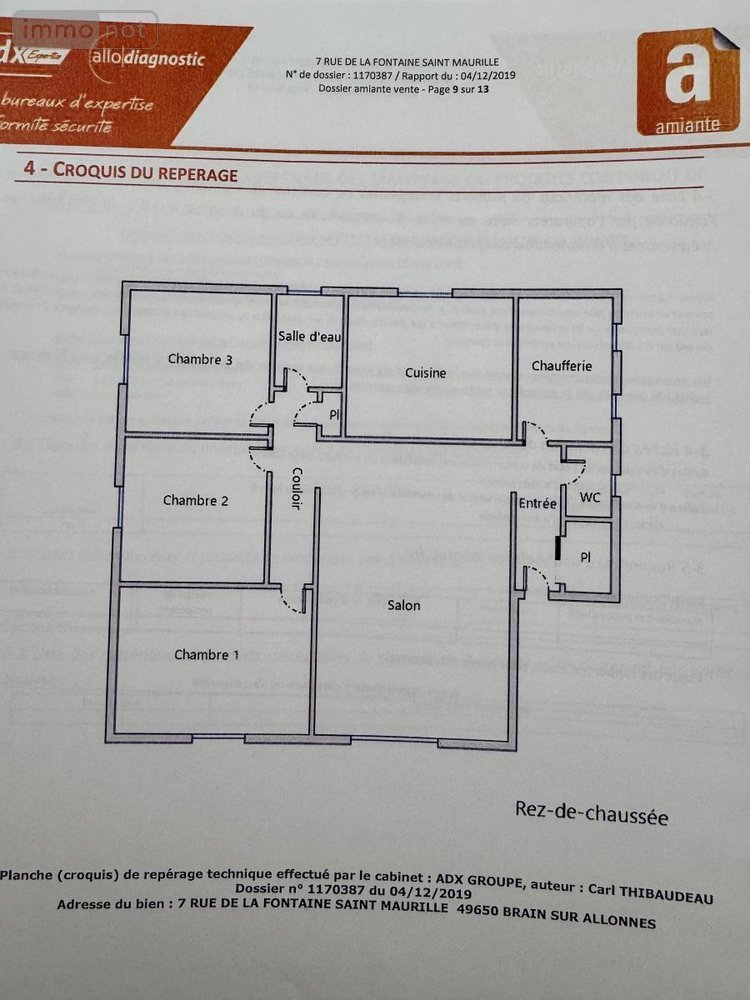 Maison a vendre Brain-sur-Allonnes 49650 Maine-et-Loire 80 m2 4 pièces 209000 euros