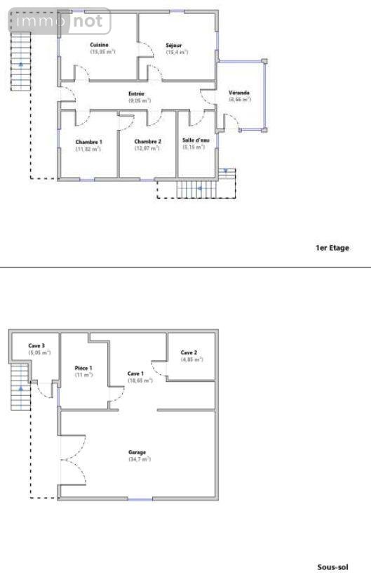 Maison a vendre Ydes 15210 Cantal 69 m2 4 pièces 74200 euros