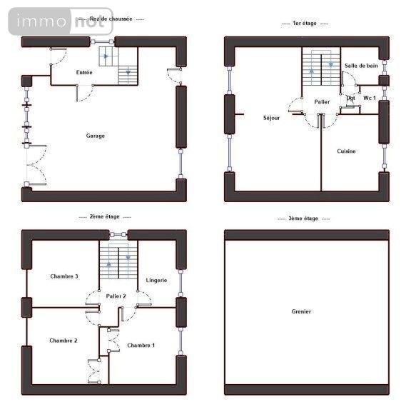 Maison a vendre Quimper 29000 Finistère 106 m2 5 pièces 201400 euros