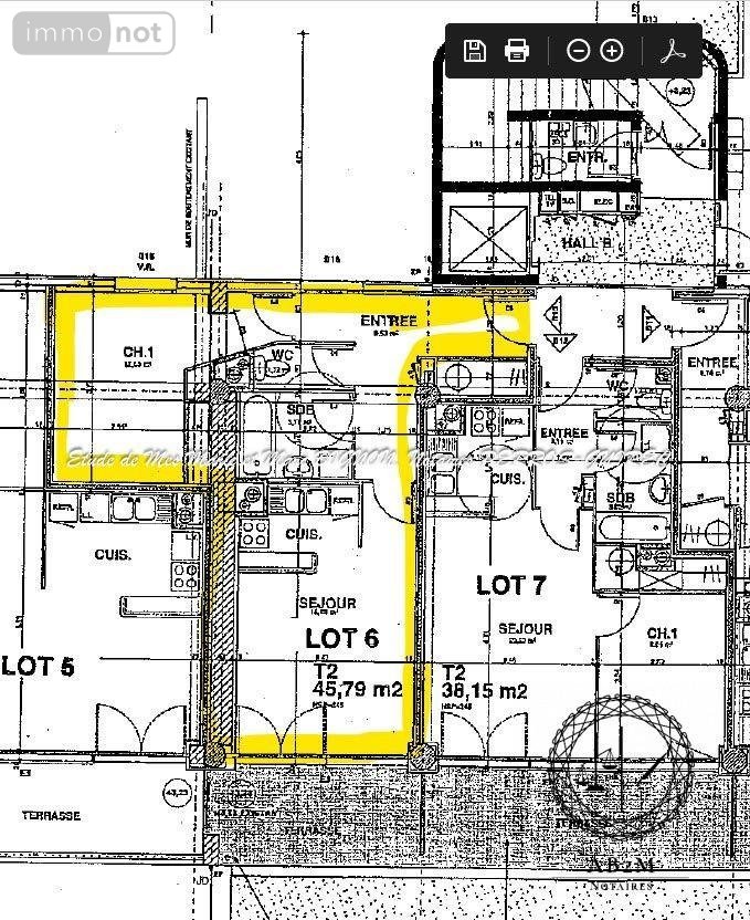 Appartement a vendre Trébeurden 22560 Côtes-d'Armor 46 m2 2 pièces 229240 euros