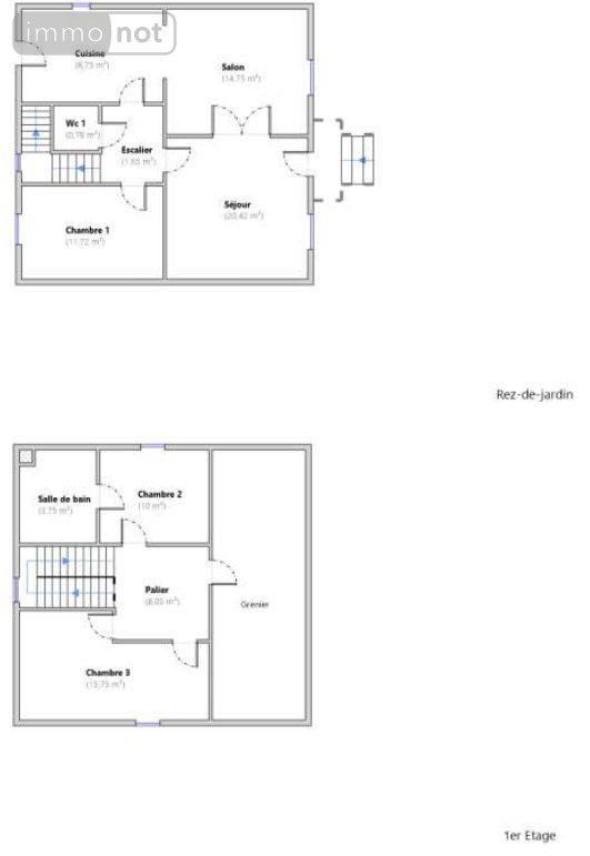 Maison a vendre Le Monteil 15240 Cantal 95 m2 5 pièces 95400 euros