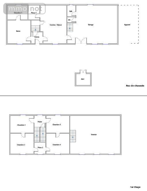 Maison a vendre Bassignac 15240 Cantal 131 m2 9 pièces 74200 euros