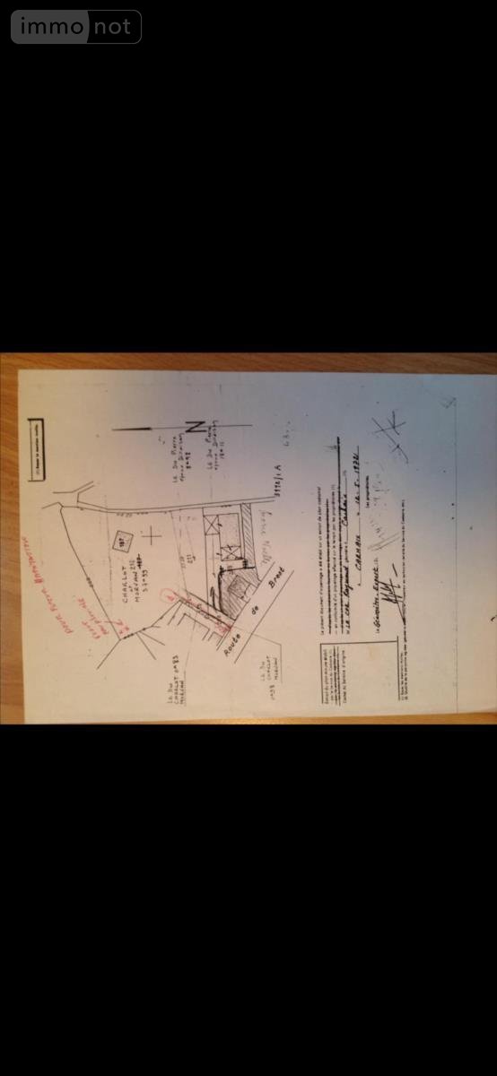 Terrain a batir a vendre Carhaix-Plouguer 29270 Finistère 1651 m2  42500 euros