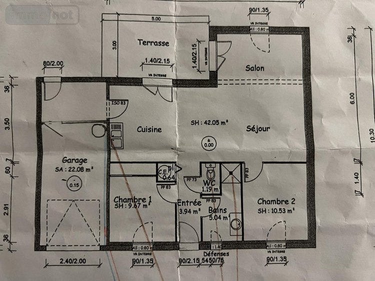 Maison a vendre Louvigné-de-Bais 35680 Ille-et-Vilaine 73 m2 3 pièces 198040 euros