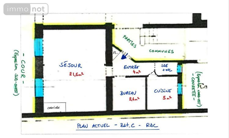 Appartement a vendre Paris 17e arrondissement 75017 Paris 35 m2 2 pièces 299000 euros