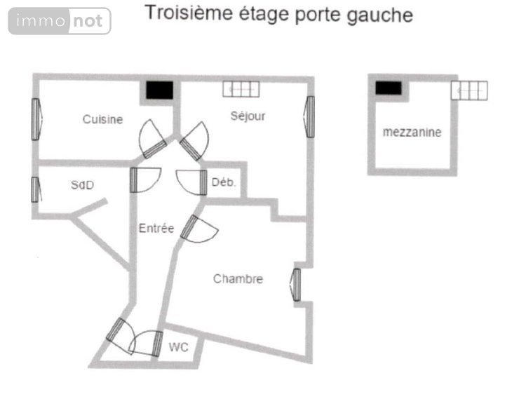 Location appartement Reims 51100 Marne 42 m2 2 pièces 580 euros