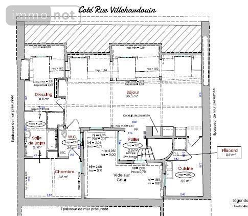 Appartement a vendre Paris 3e arrondissement 75003 Paris 77 m2 3 pièces 845000 euros