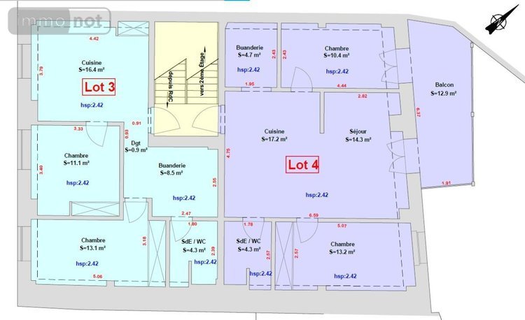 Immeuble a vendre Ségny 01170 Ain 310 m2  1200000 euros