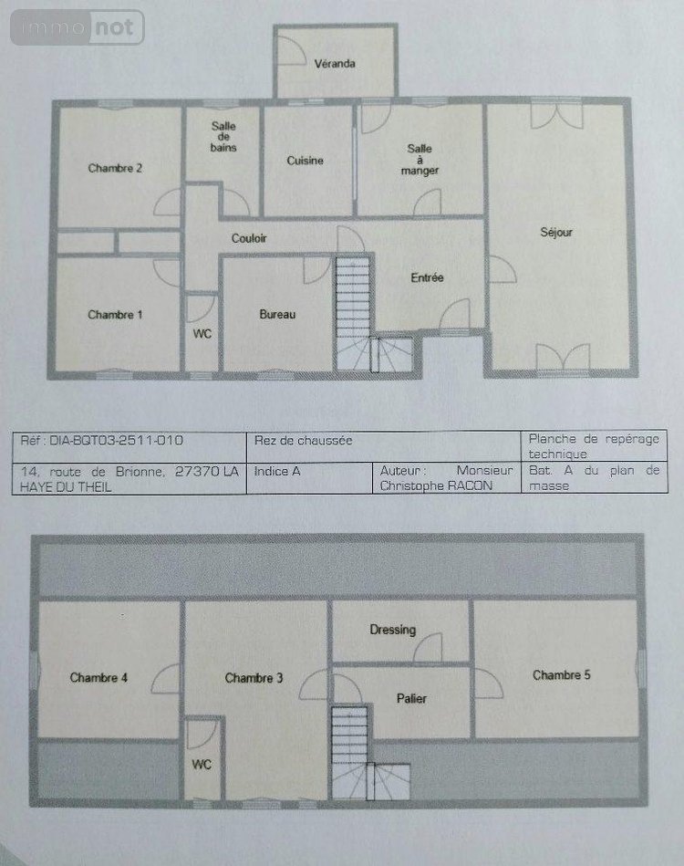 Maison a vendre La Haye-du-Theil 27370 Eure 160 m2 7 pièces 220000 euros