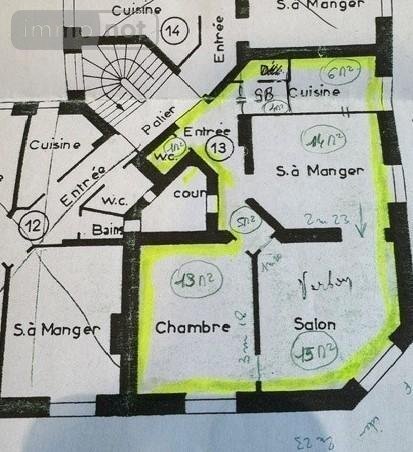 Appartement a vendre Levallois-Perret 92300 Hauts-de-Seine 60 m2 3 pièces 600000 euros