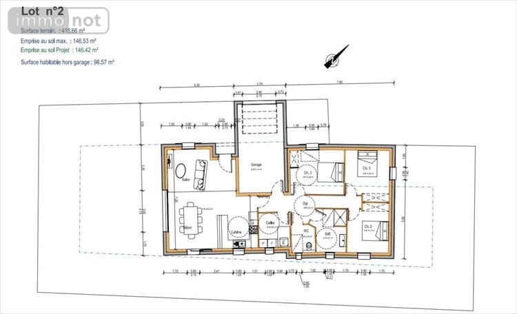 Terrain a batir a vendre Le Grand-Village-Plage 17370 Charente-Maritime 418 m2  104940 euros