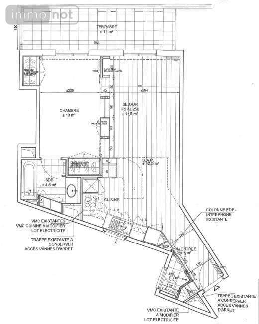 Appartement a vendre Paris 16e arrondissement 75016 Paris 53 m2 2 pièces 630000 euros