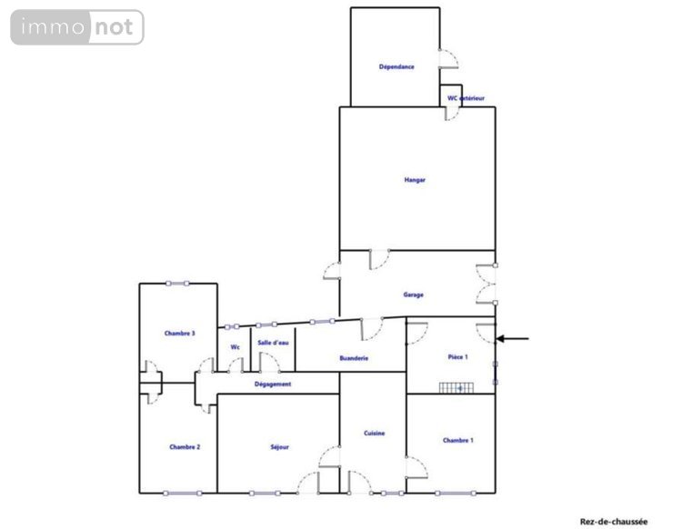 Maison a vendre La Chapelle-Saint-Sauveur 44370 Loire-Atlantique 113 m2 4 pièces 132000 euros