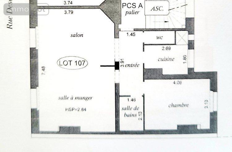 Appartement a vendre Paris 17e arrondissement 75017 Paris 63 m2 2 pièces 610000 euros