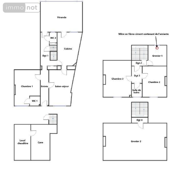 Maison a vendre Ballon-Saint-Mars 72290 Sarthe 111 m2 5 pièces 84680 euros