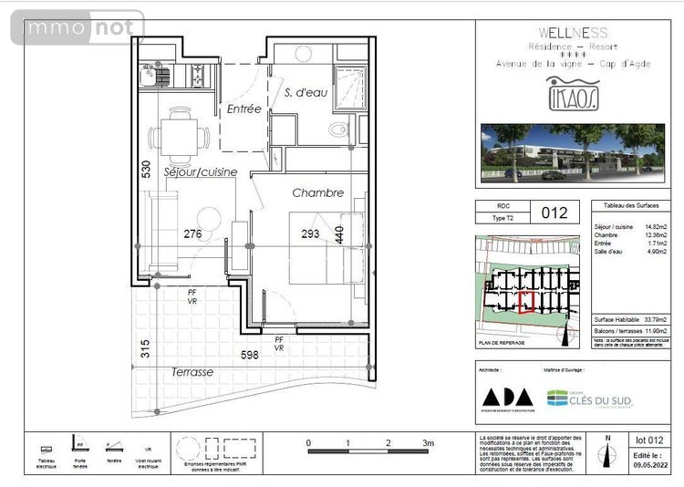 Appartement a vendre Agde 34300 Hérault 33 m2 2 pièces 195000 euros