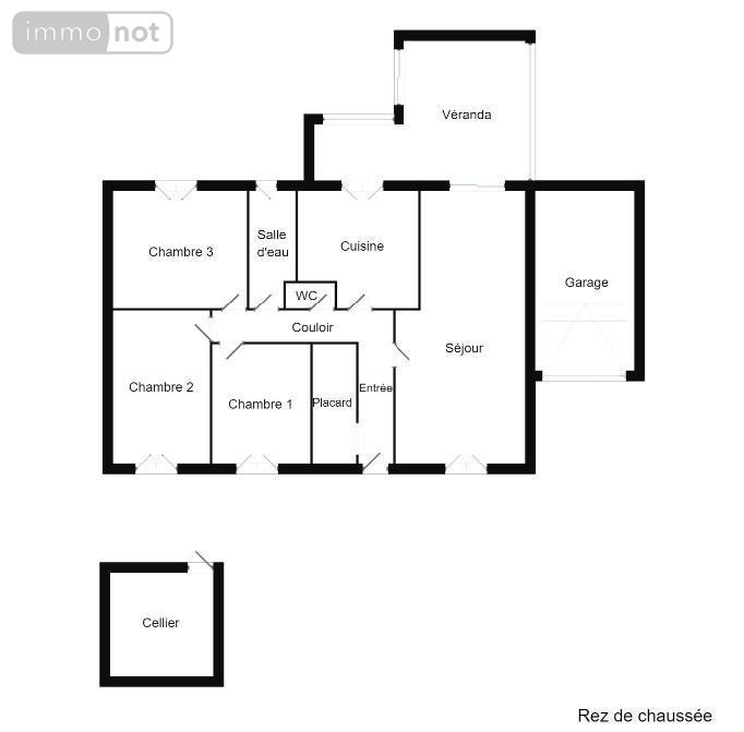 Maison a vendre Cherbourg-en-Cotentin 50100 Manche 104 m2 4 pièces 221400 euros