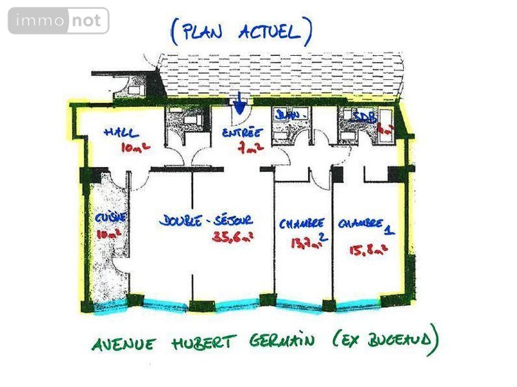 Appartement a vendre Paris 16e arrondissement 75016 Paris 112 m2 4 pièces 1050000 euros